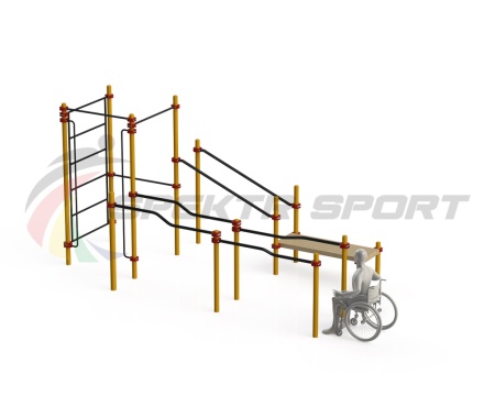 Купить Спортивный комплекс для инвалидов-колясочников WRK-D16_76mm в Осташкове 